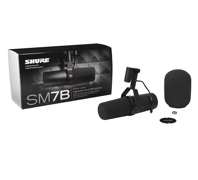 Shure SM7B Vocal for broadcast, podcast or recording Dynamic Cardioid Microphone image 1