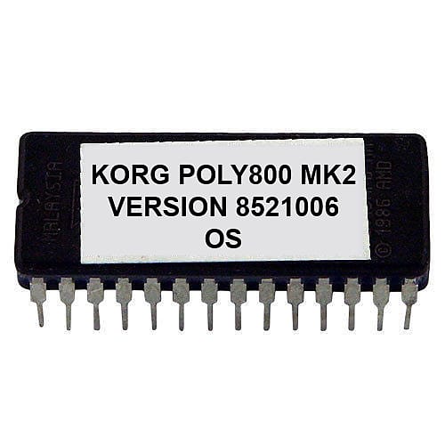 Korg Poly-800 MKII - Version #851006 Firmware Update OS Upgrade Eprom Poly800 image 1