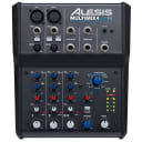 Alesis MultiMix 4 USB FX 4 Channel Studio Mixer w 2-XLR Inputs, FX & USB Output