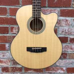 Cort SJB5F NS Acoustic 4-String Bass Cutaway with Electronics Natural Satin