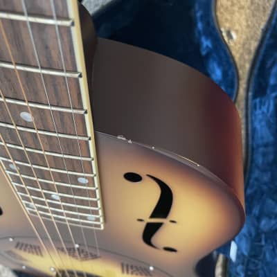 National Triolian Resonator Guitar 2017 - Sunburst - Walnut image 8