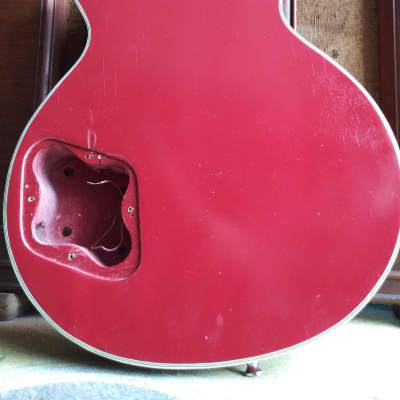 Bentley Red  Les Paul Bolt on Body 70s Japan Project Needs Work image 2