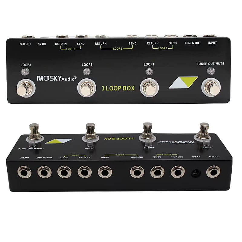 MOSKY AUDIOエフェクター3個セット MOSKY Audio 3 LOOP BOX Guitar Pedal Looper Switcher
