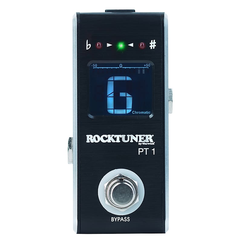 Rockboard PT 1 Compact Chromatic Tuner For Electric Instruments, Black image 1