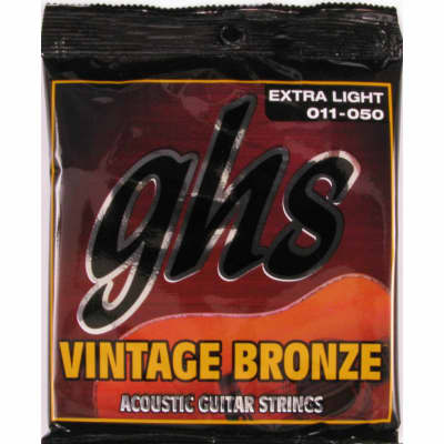GHS Vintage Bronze  XL Acoustic Guitar Strings 11-50 for sale