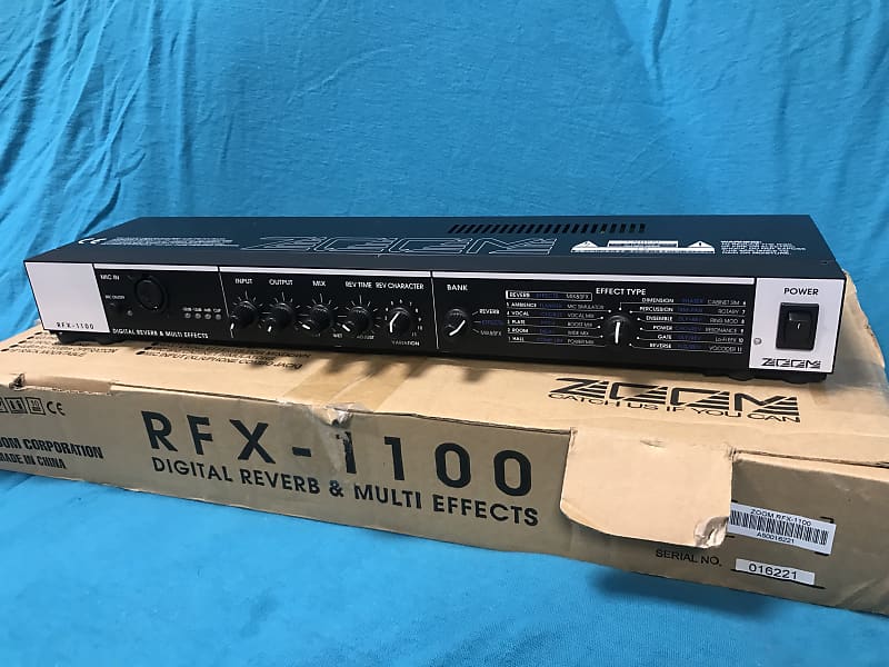 Zoom RFX-1100 Digital Reverb Multi-Effects Processor | Reverb
