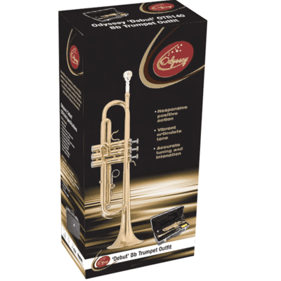 Odyssey Debut 'Bb' Trumpet Outfit w/ Case - OTR140 image 5