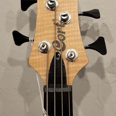 Cort A4PLUSFMMHOPN Mahogany Body Neck Thru 5pcs Maple/Panga Panga Neck 4-String Electric Bass Guitar image 15