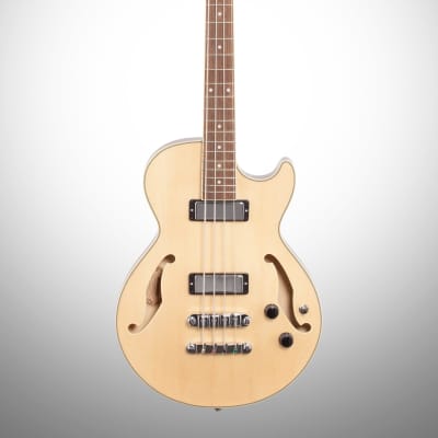 Ibanez AGB200 Artcore Semi-Hollow Electric Bass, Natural image 2