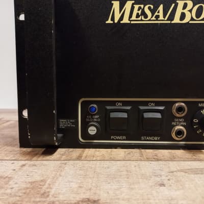 Mesa Boogie Bass 400+ 2-Channel 500-Watt Rackmount Bass Amp Head (7-Band EQ) 1990 - 2009 - Black image 4