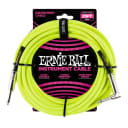 Ernie Ball 25ft Straight/Angle Braided Neon Yellow