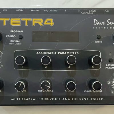 Dave Smith Instruments Tetra Desktop 4-Voice Polyphonic Synthesizer 2009 - 2016 - Black