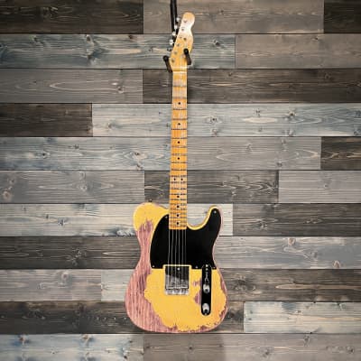 Fender Custom Shop Limited 50s Pine Esquire Super Heavy Relic Nocaster - Antique Blonde image 2