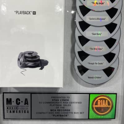 Stan Lynch Tom Petty and The Heartbreakers, RIAA, "Playback" Box Set, Platinum Record (#34) image 5