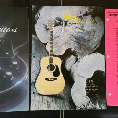 Maya Guitar and Bass Catalog 1976 for sale