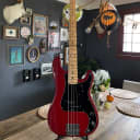 1978 Fender Precision Bass In RARE Wine Red Transparent