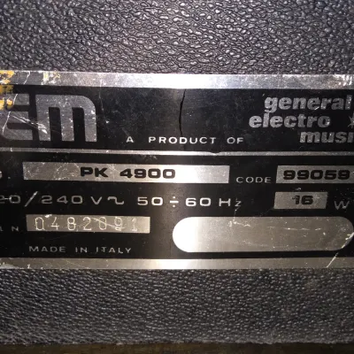 GEM (GENERAL ELECTRO MUSIC) PK 4900 1978 image 7