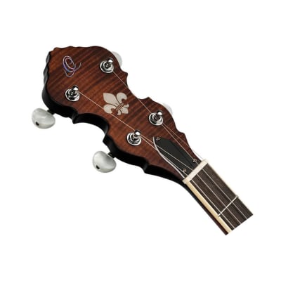 Ortega Guitars OBJ300-WB Americana 5-String Flamed Mah Resonator Banjo - B-Stock image 4