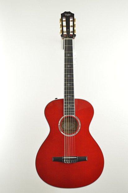 Taylor 612e Nylon Electric Acoustic RED color flamed maple  612 EN Red image 1