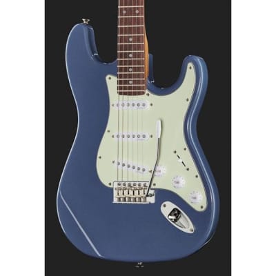Harley Benton ST-62CC Lake Placid Blue Electric Guitar - Stratocaster Style for sale