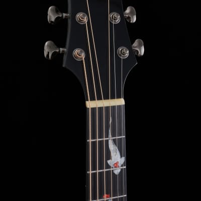 Hsienmo KOI Fish Aqua Blue Full Solid Acoustic Guitar with hardcase image 9