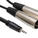 Hosa Technology Stereo Breakout Cables 3.5mm TRS to Dual XLR3M 2m CYX-402M