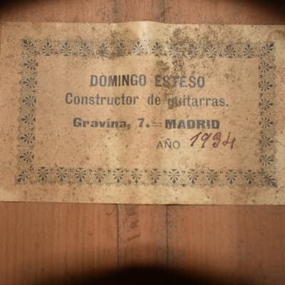 1934 Domingo Esteso Flamenco Guitar image 1