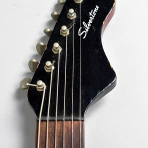 1960's Silvertone 1452 Danelectro Redburst Lipstick Pickup Electric Guitar image 20