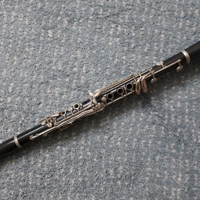 Vintage 1950-1970s Conn Clarinet Original Tweed Case Case Blue Lining Sausage Handle Intact! image 5
