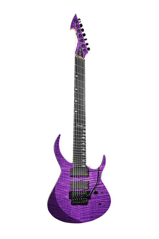 Ormsby RC-one GTR 7 Rusty Cooley Signature Multiscale Purple Flamed Maple 2021 Purple image 1