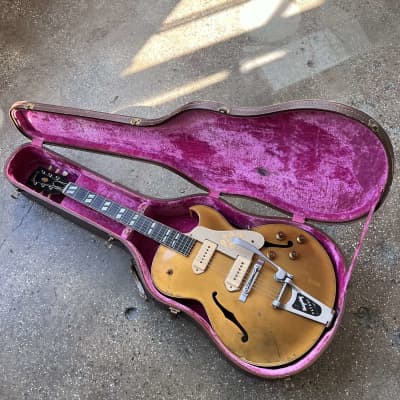 Gibson ES-295 Hollow Body Electric Guitar 1956 - All Gold image 23