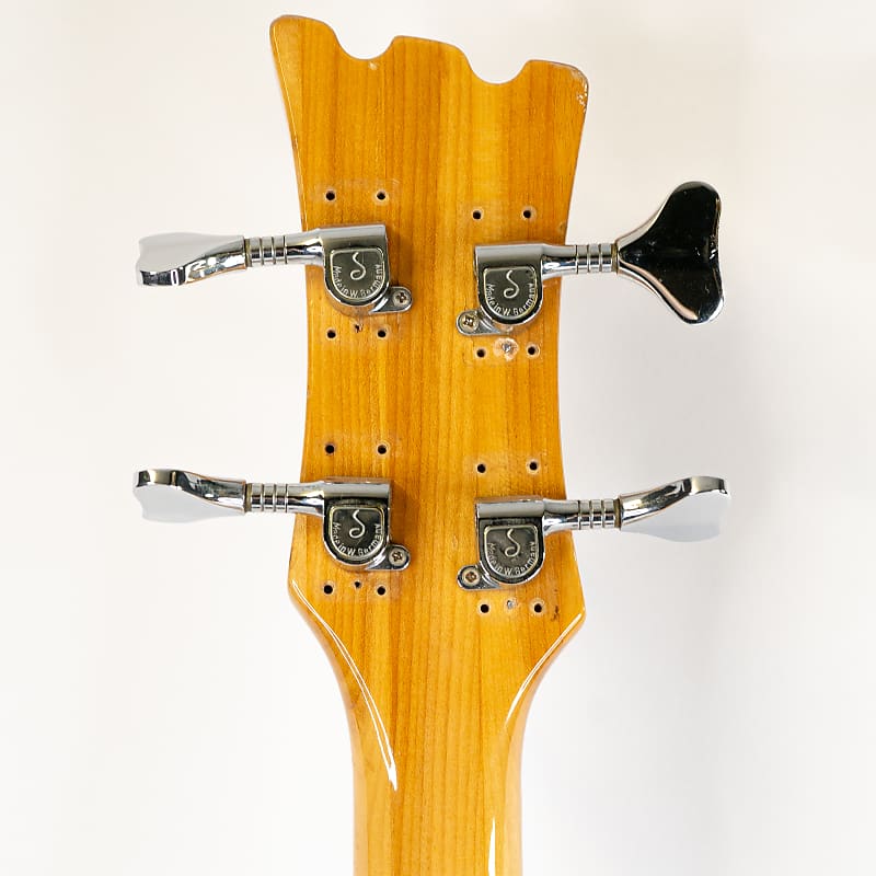 Mid '70s Univox Mosrite High Hi Flyer Short Scale Bass Black
