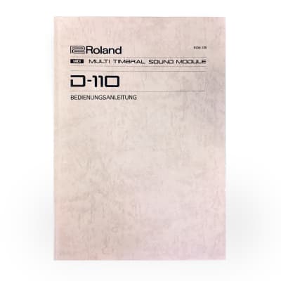 Roland  D-110 Original Manual GERMAN / Betriebsanleitung Deutsch