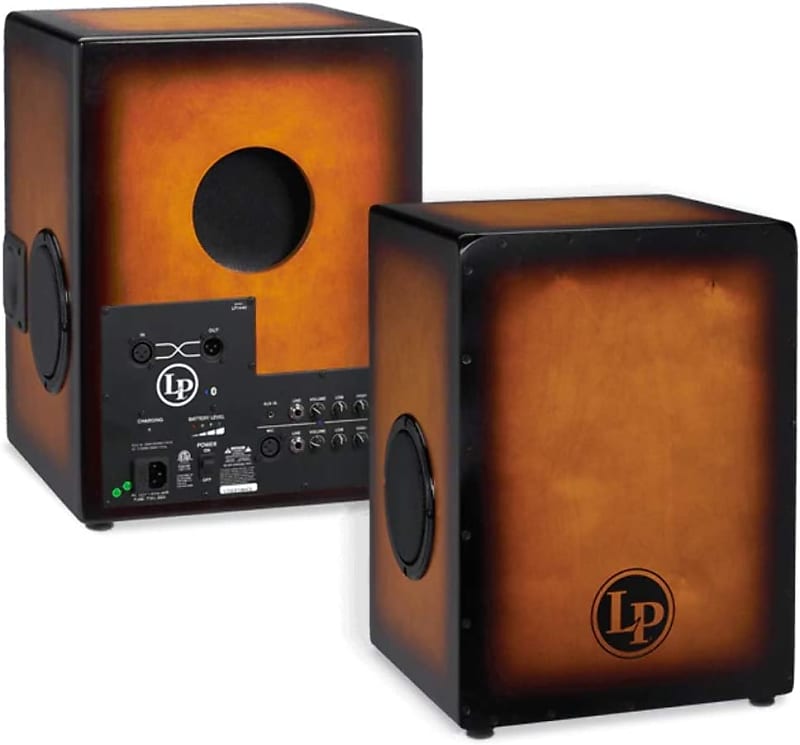 LP Bluetooth Mix Cajon with 40W Rechargable Amplifier. Reverb