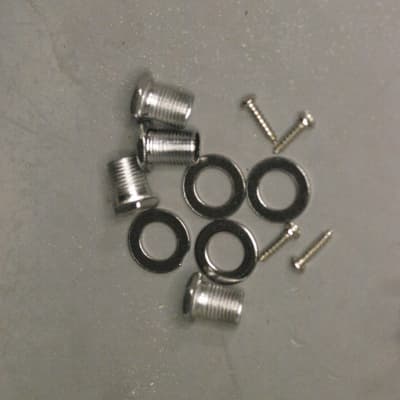 Ukulele  2R+2L set of four tuning gears pegs nickel/black image 3