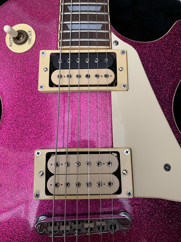 Epiphone Les Paul 1998 - Pink sparkle | Reverb