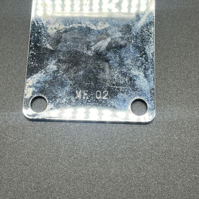 Used Squier by Fender 20th Anniversary Chrome Neck Plate part# MF-20 image 4