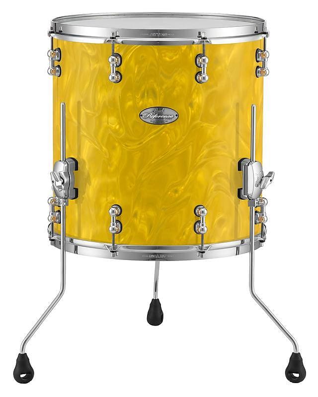 Pearl Music City Custom Reference Pure 18"x16" Floor Tom GOLD SATIN MOIRE RFP1816F/C723 image 1