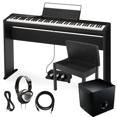 Casio Privia PX-S1100 Digital Piano - Black COMPLETE HOME BUNDLE PLUS
