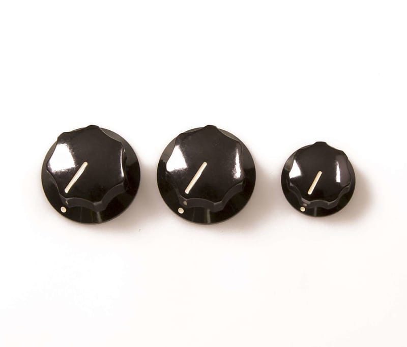 Genuine Fender American/Mexican Standard Jazz Bass Knobs (Set of 3) 099-1370-000 image 1