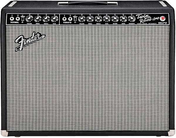 Fender '65 Twin Reverb Reissue 85-Watt 2x12" Guitar Combo 1991 - Present - Black imagen 1