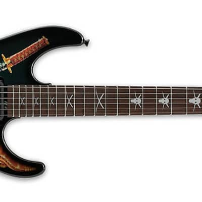 ESP George Lynch GL Black w/ Skulls & Snakes Graphic Electric Guitar NEW w/ Case - Skull -IN STOCK! image 3