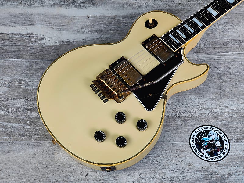 1988 Burny Japan LC-100YS Les Paul Custom w/Tremolo (Aged
