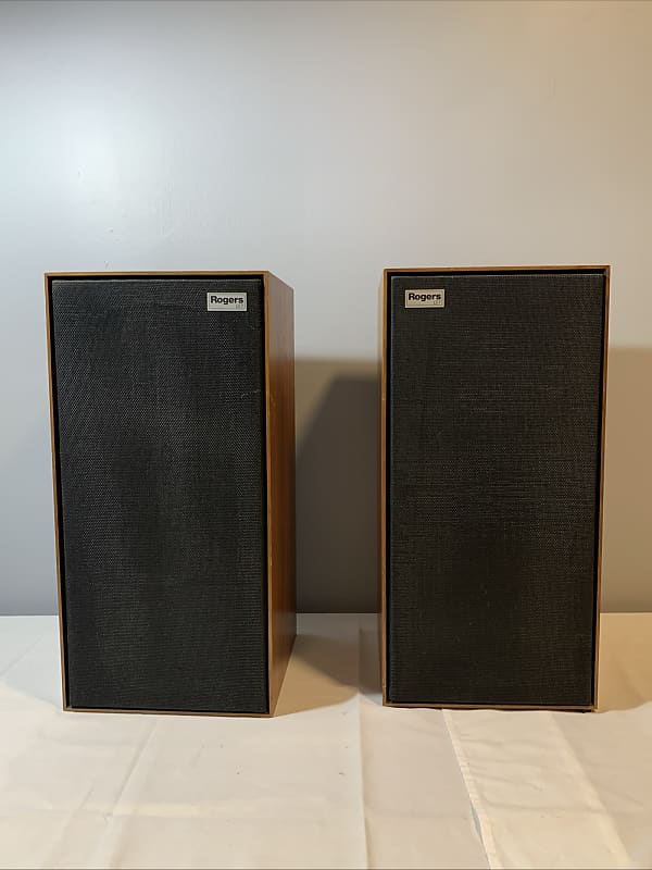 Rogers LS7 vintage bookshelf speakers audiophile made in England  			