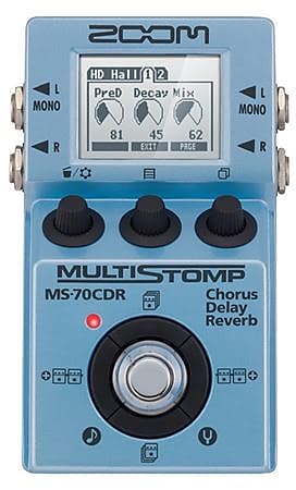 Zoom MS70CDR MultiStomp Guitar Multieffects Pedal image 1
