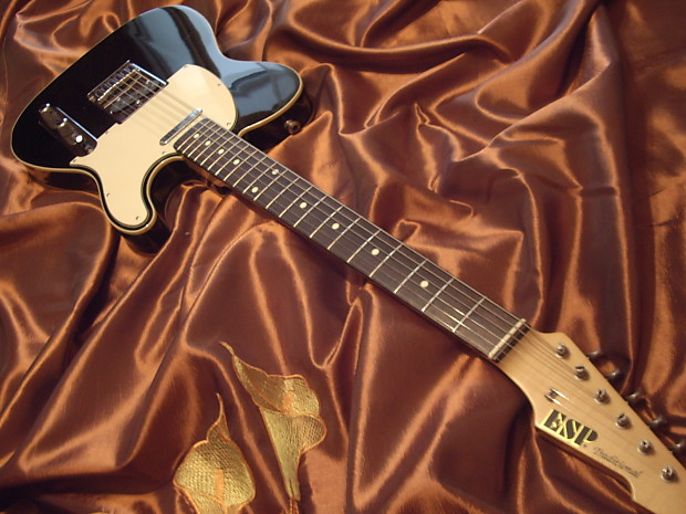 ESP Traditional Telecaster made in Japan in 90's Gloss Black | Reverb