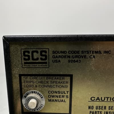 Vintage SCS Sound Code Systems 2350A Reference Amplifier image 9