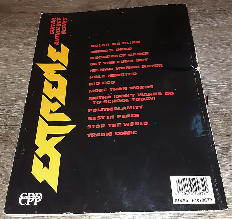 EXTREME - SELF-TITLED 1ST ALBUM AX TRAX - GUITAR TABLATURE - TAB BOOK -  SONGBOOK - Nuno Bettencourt