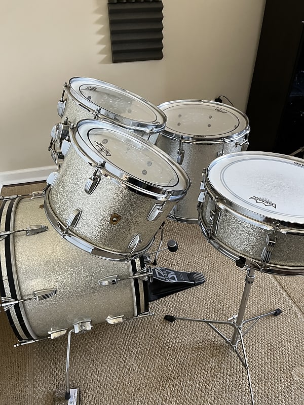 Ludwig Silver Sparkle Vintage Drum Kit | Reverb