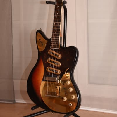 Framus golden Strato de Luxe 5/168-54gl – 1964 German Vintage electric Guitar / Gitarre image 3